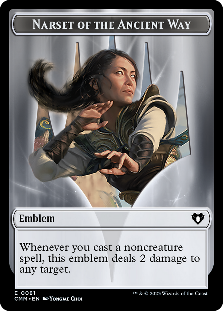 Narset of the Ancient Way Emblem (TCMM-081) -  Foil