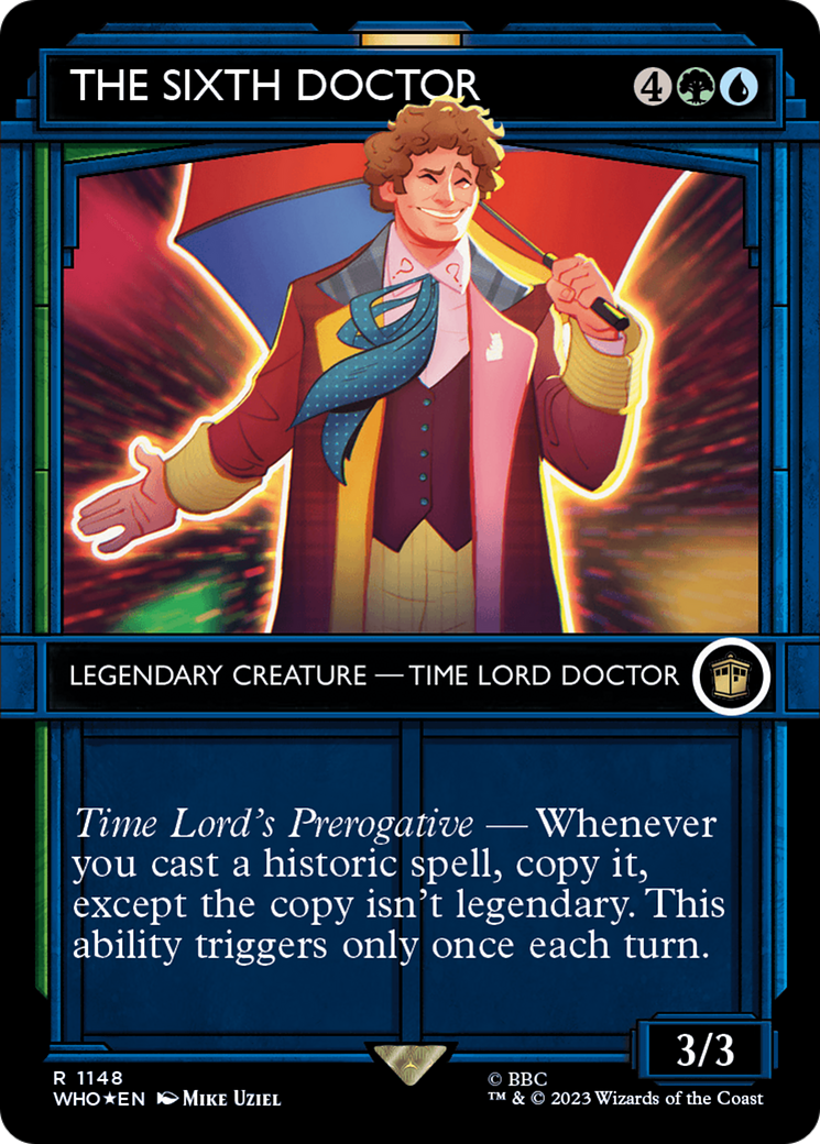 The Sixth Doctor (WHO-1148) - : (Showcase) (Borderless) Foil