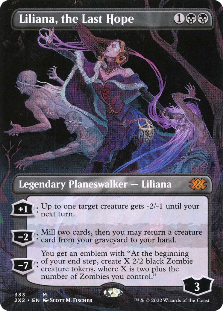 Liliana, the Last Hope (2X2-333) -  (Borderless) Foil