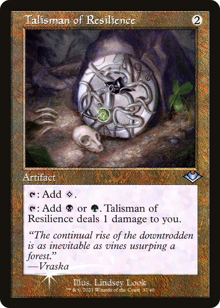 Talisman of Resilience (MH1-037) -  Etched Foil