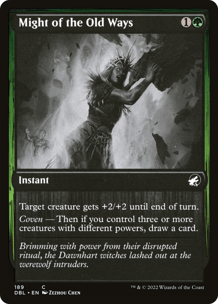 Might of the Old Ways (DBL-189) -  Foil