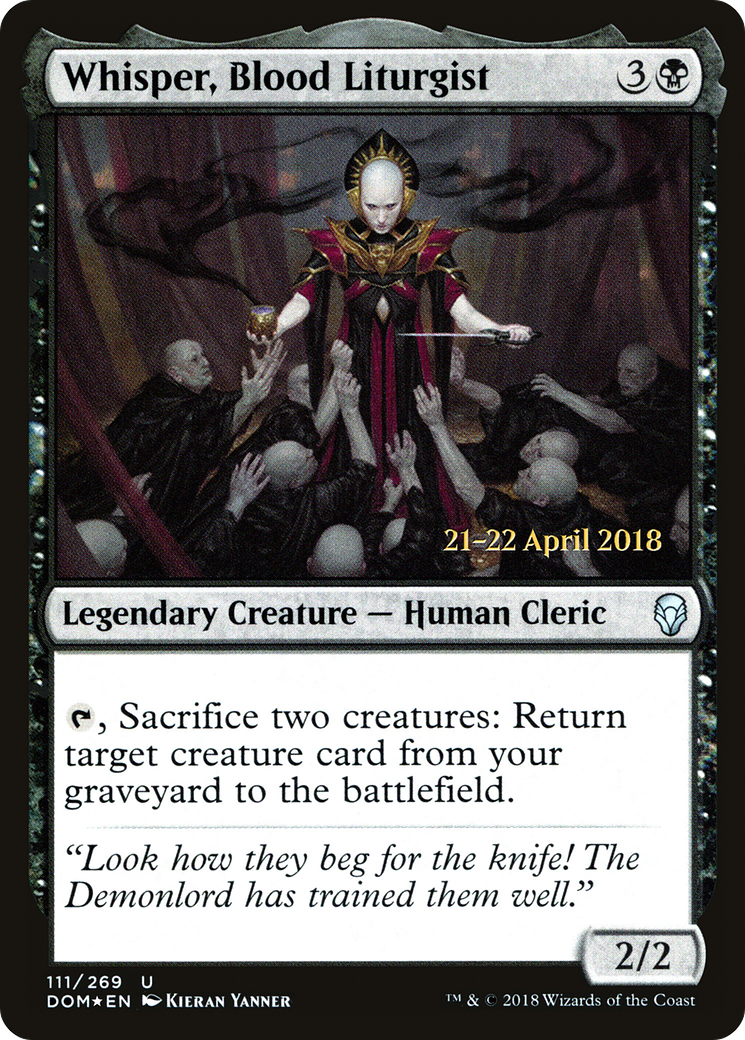 Whisper, Blood Liturgist (PRE-111S) -  Foil