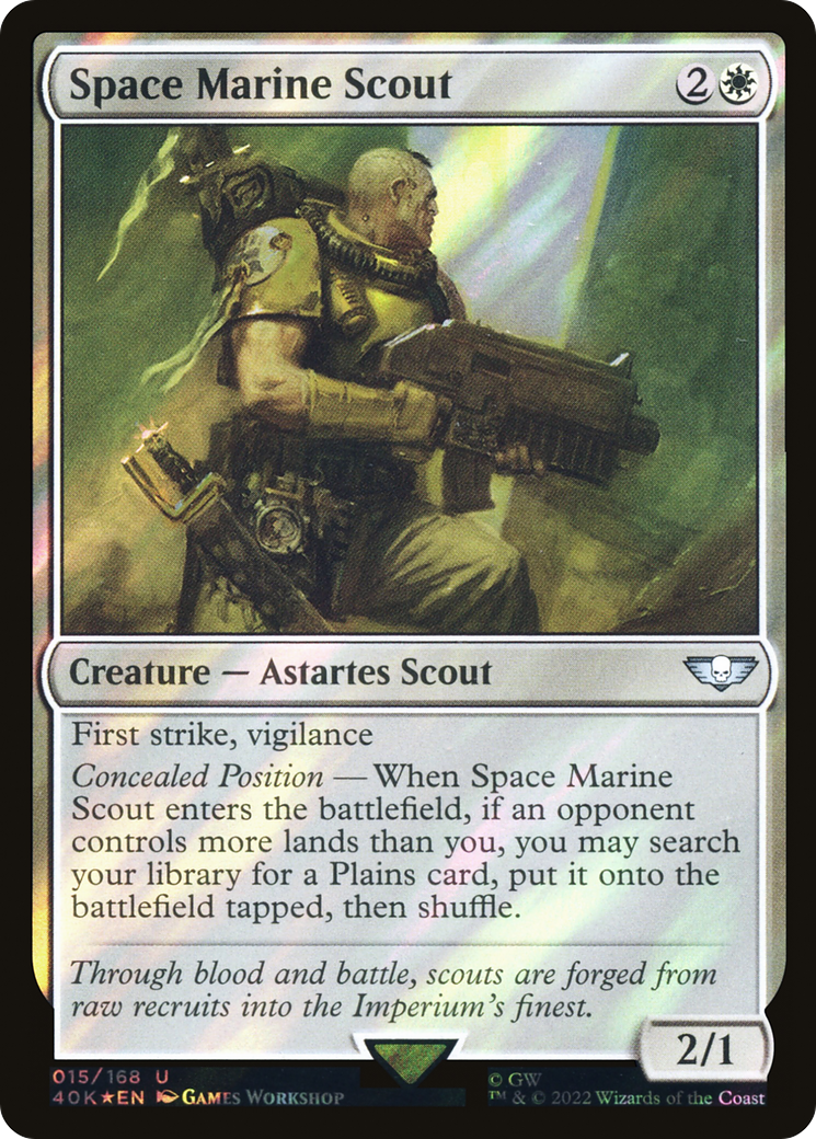 Space Marine Scout (40K-15★) -  Foil