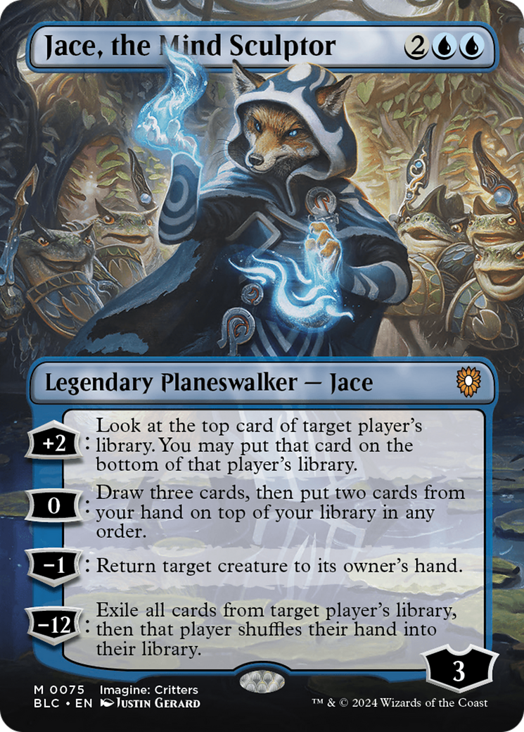 Jace, the Mind Sculptor (BLC-075) -  (Borderless) Foil