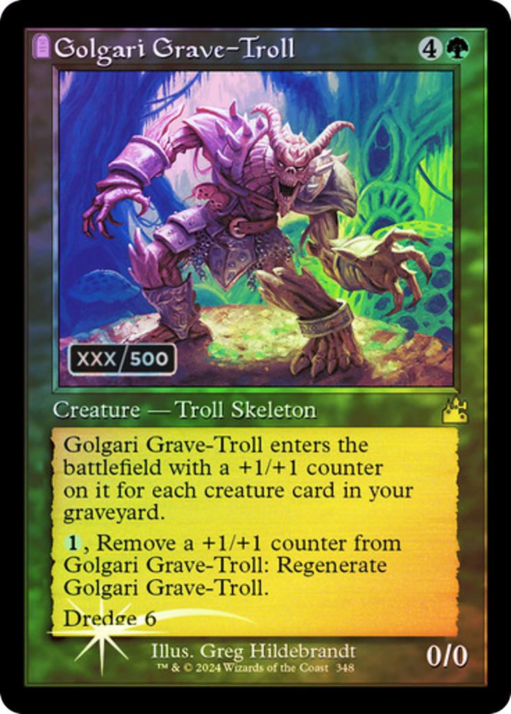 Golgari Grave-Troll (RVR-348Z) - : (tombstone) Foil