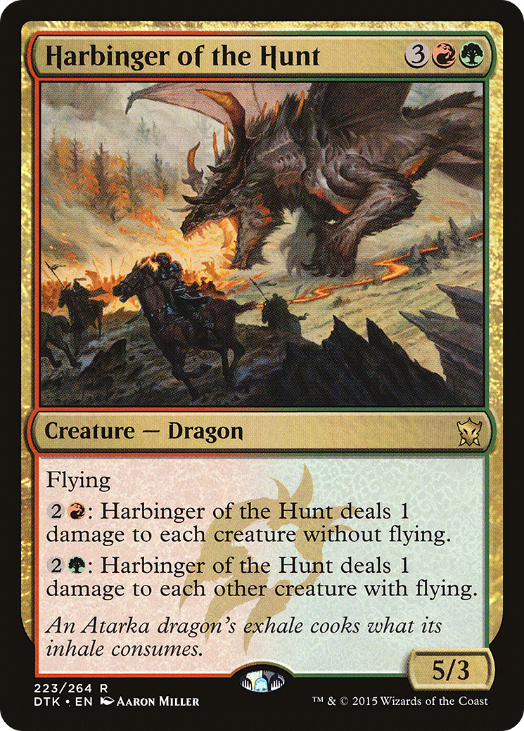 Harbinger of the Hunt (DTK-223) -  Foil