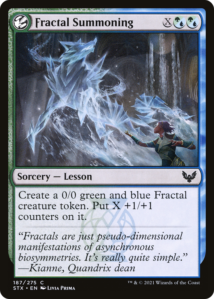 Fractal Summoning (STX-187) - : (lesson) Foil