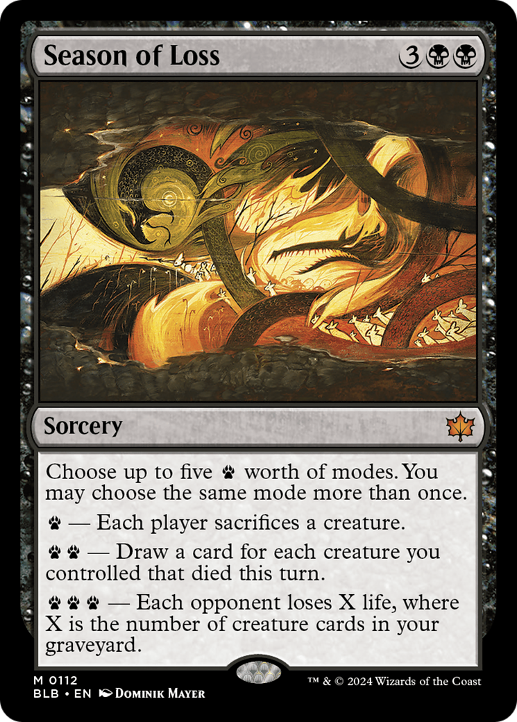 Season of Loss (BLB-112) -  Foil