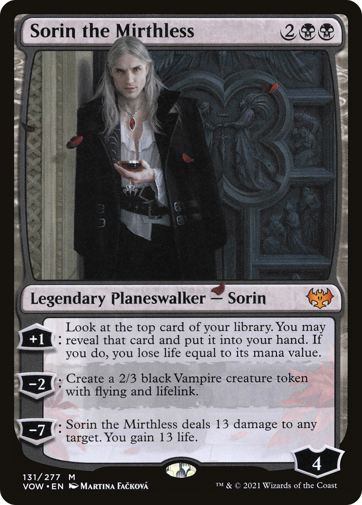 Sorin the Mirthless (VOW-131) -  Foil