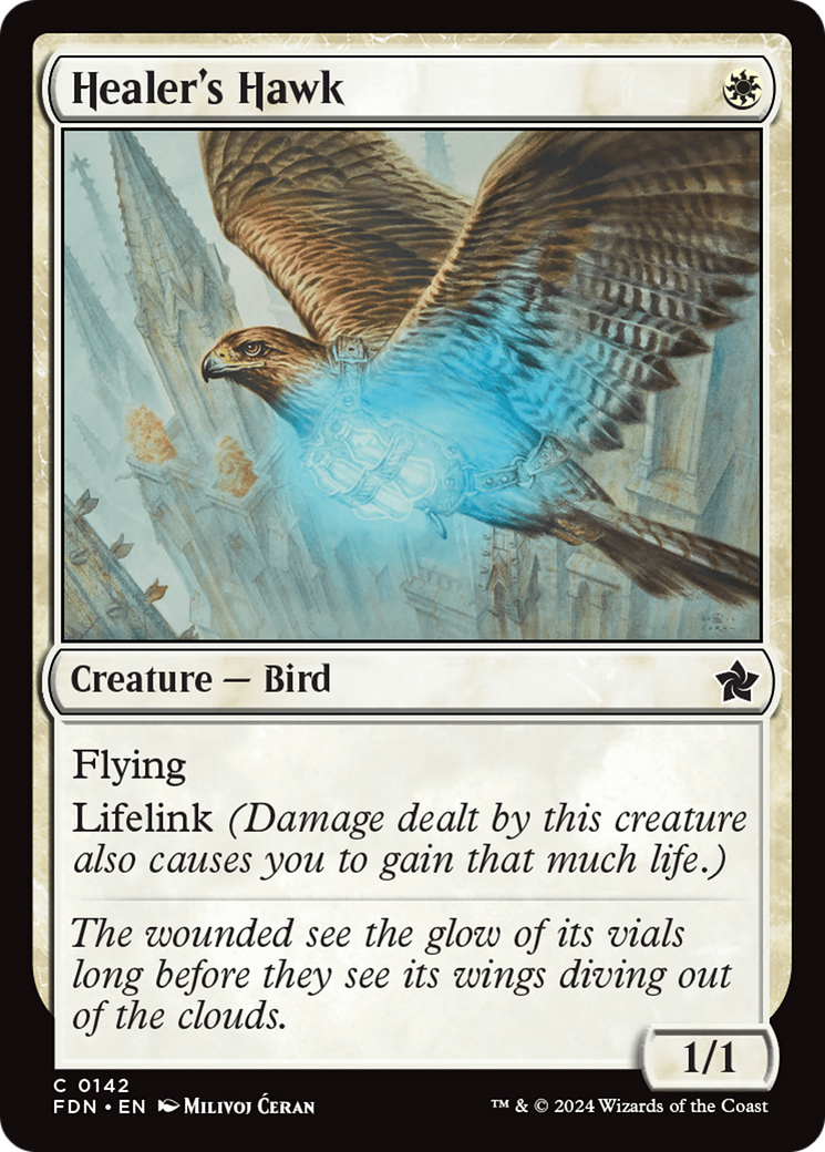 Healer's Hawk (FDN-142) -  Foil