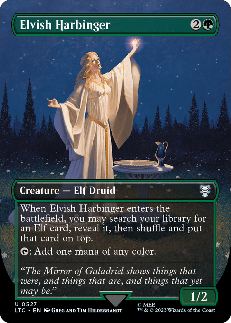 Elvish Harbinger (LTC-527) -  (Borderless) Foil