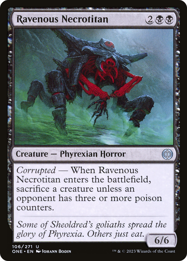 Ravenous Necrotitan (ONE-106) -  Foil