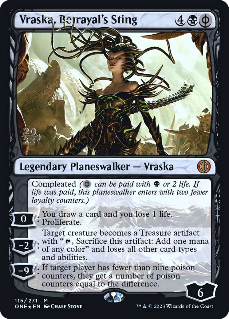 Vraska, Betrayal's Sting (PRE-115S) -  Foil