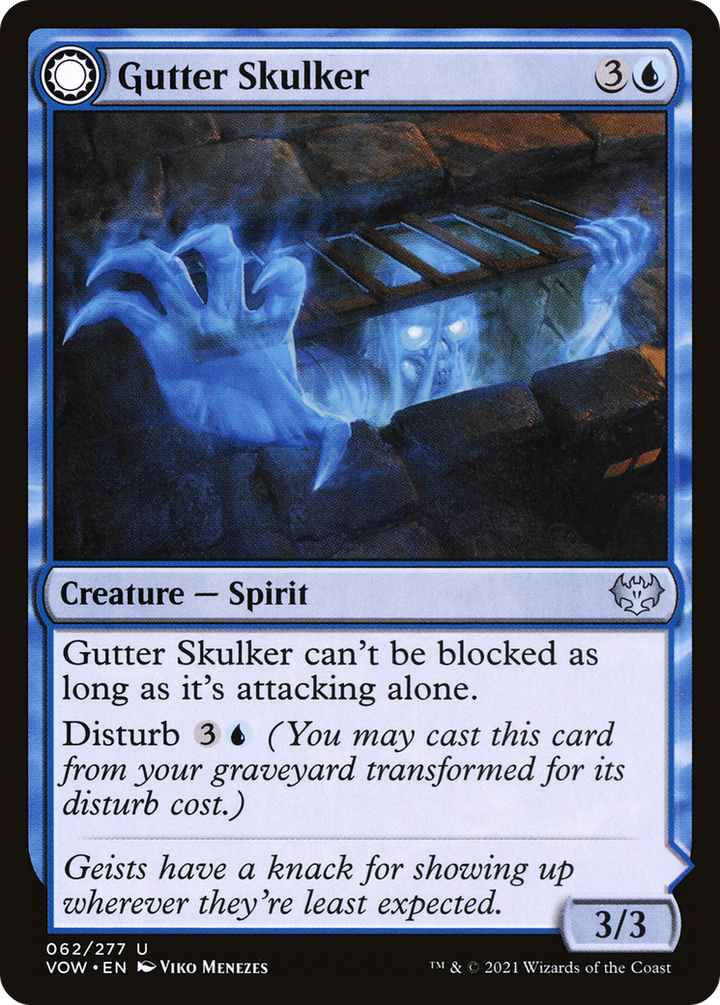 Gutter Skulker // Gutter Shortcut (VOW-062) - : (Double Faced Transform) Foil