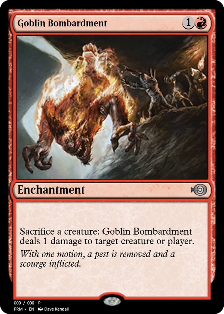 Goblin Bombardment (PRM-54545) -  Foil