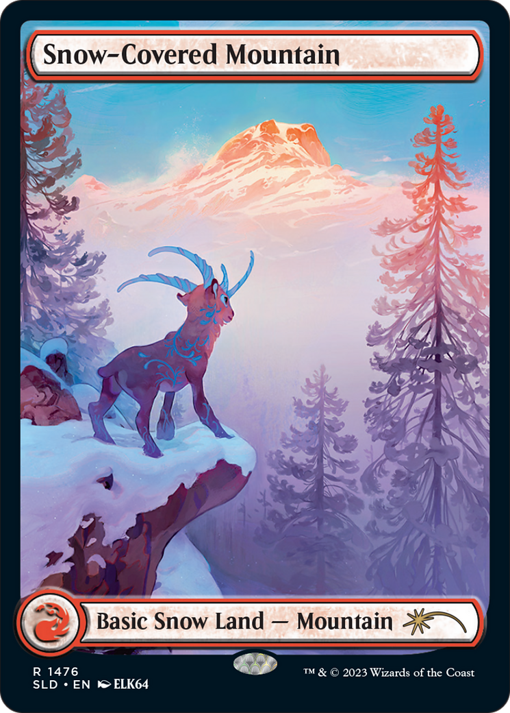 Snow-Covered Mountain (SLD-1476) - : (Full Art)