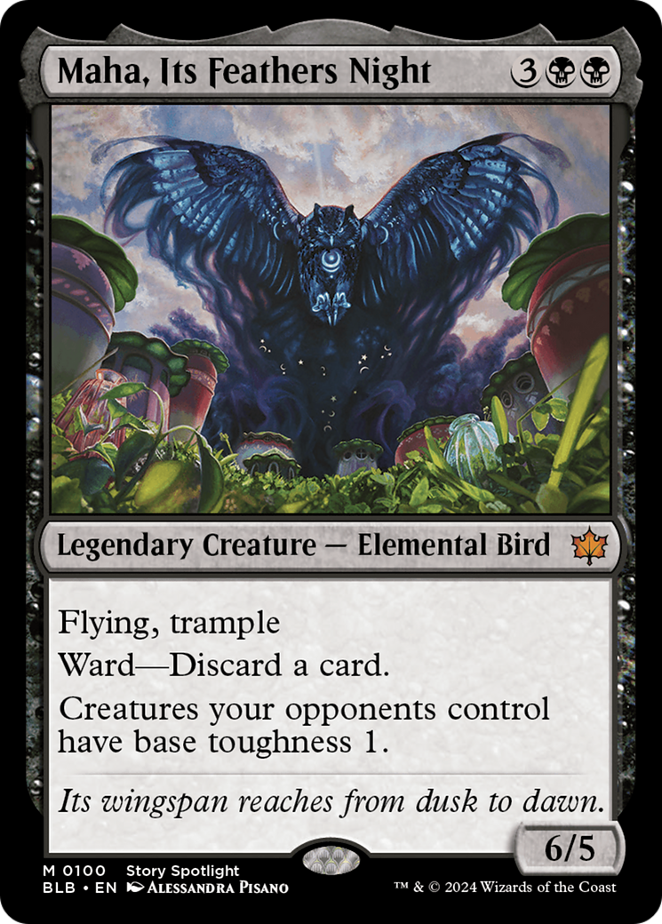 Maha, Its Feathers Night (BLB-100) -  Foil