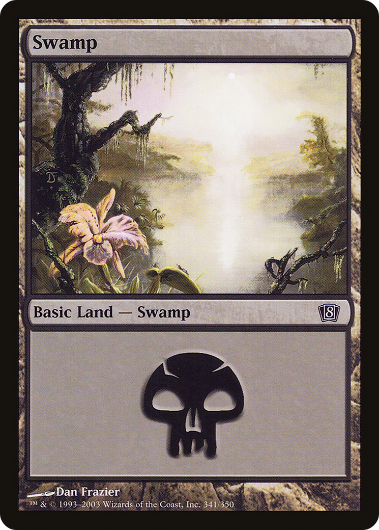 Swamp (8ED-341★) -  Foil