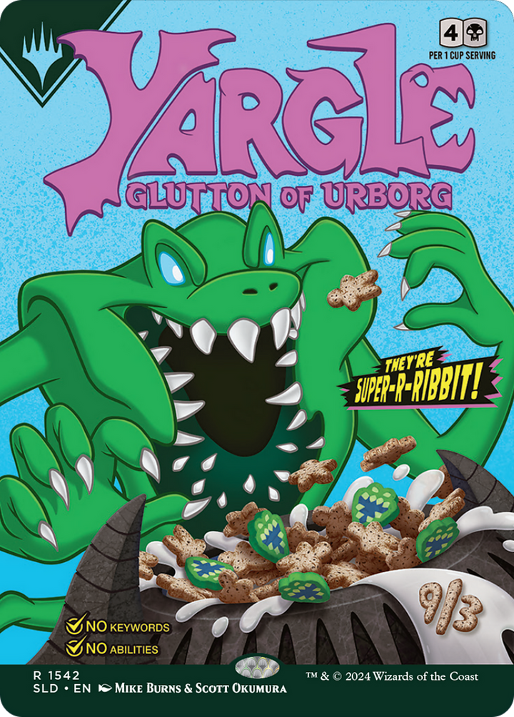 Yargle, Glutton of Urborg // Yargle, Glutton of Urborg (SLD-1542) -  (Borderless) Foil