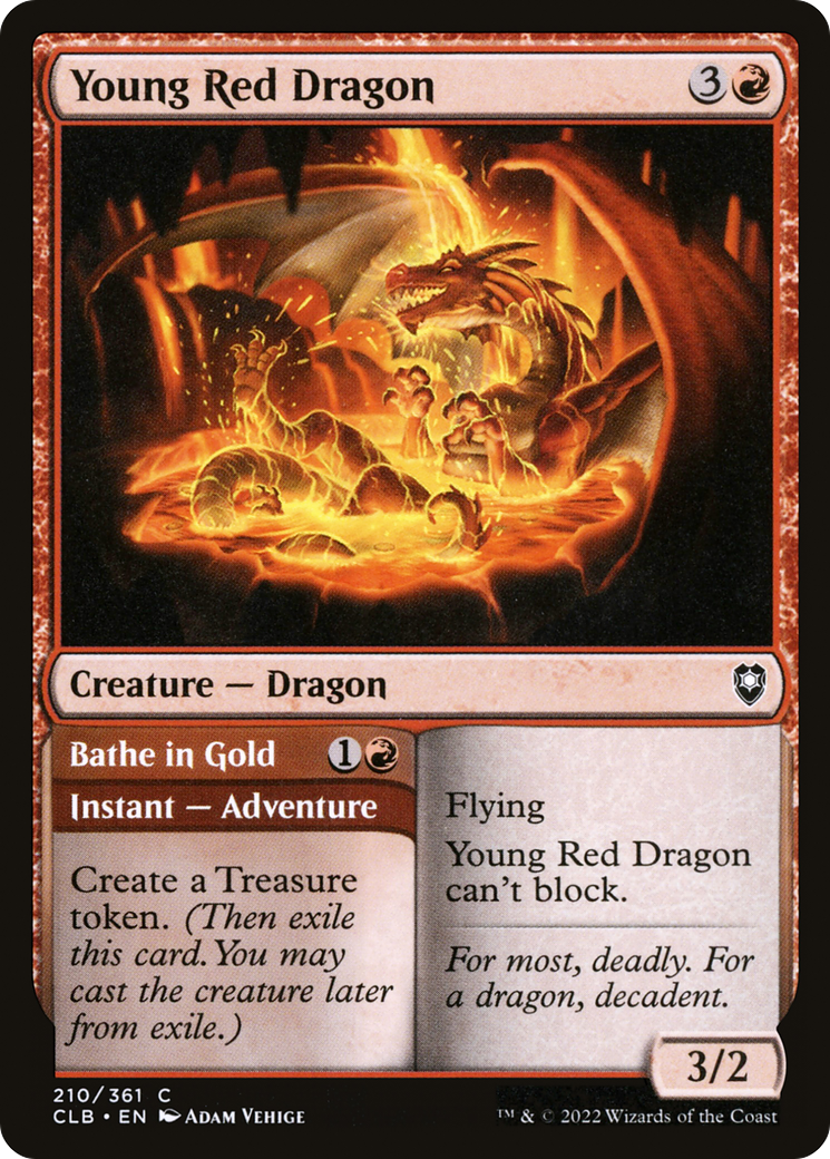 Young Red Dragon // Bathe in Gold (CLB-210) -