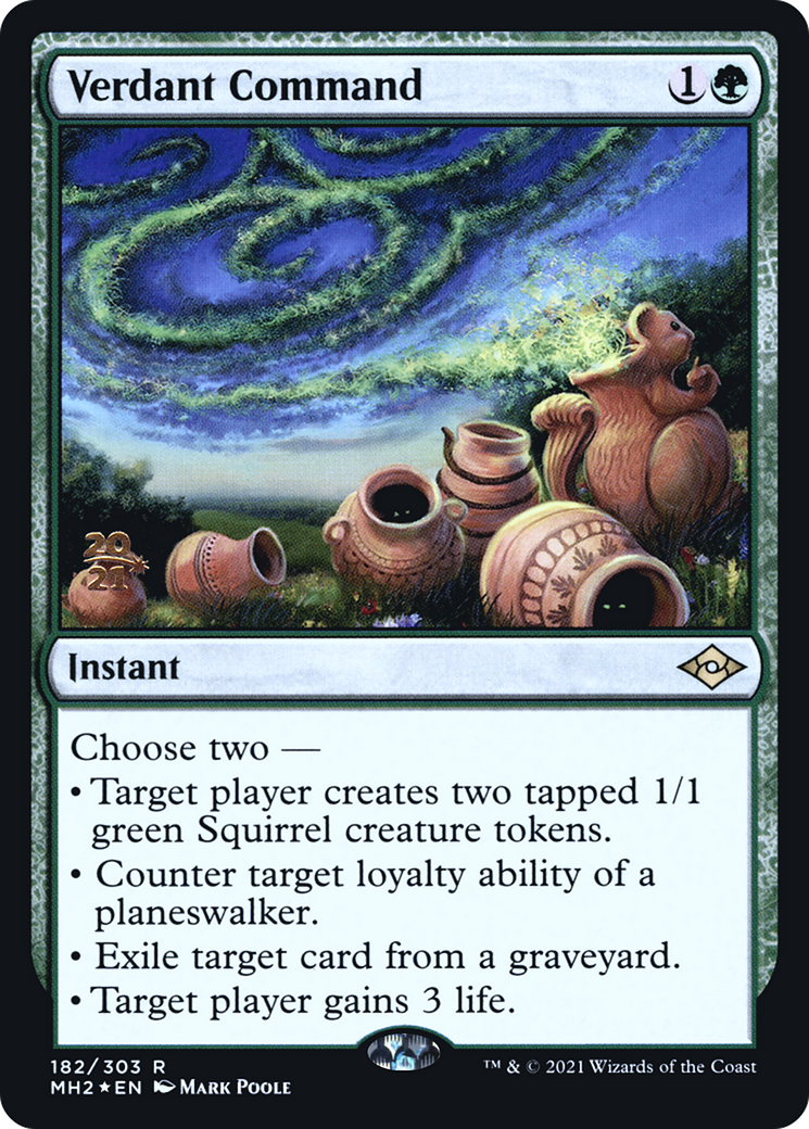 Verdant Command (PRE-182S) -  Foil