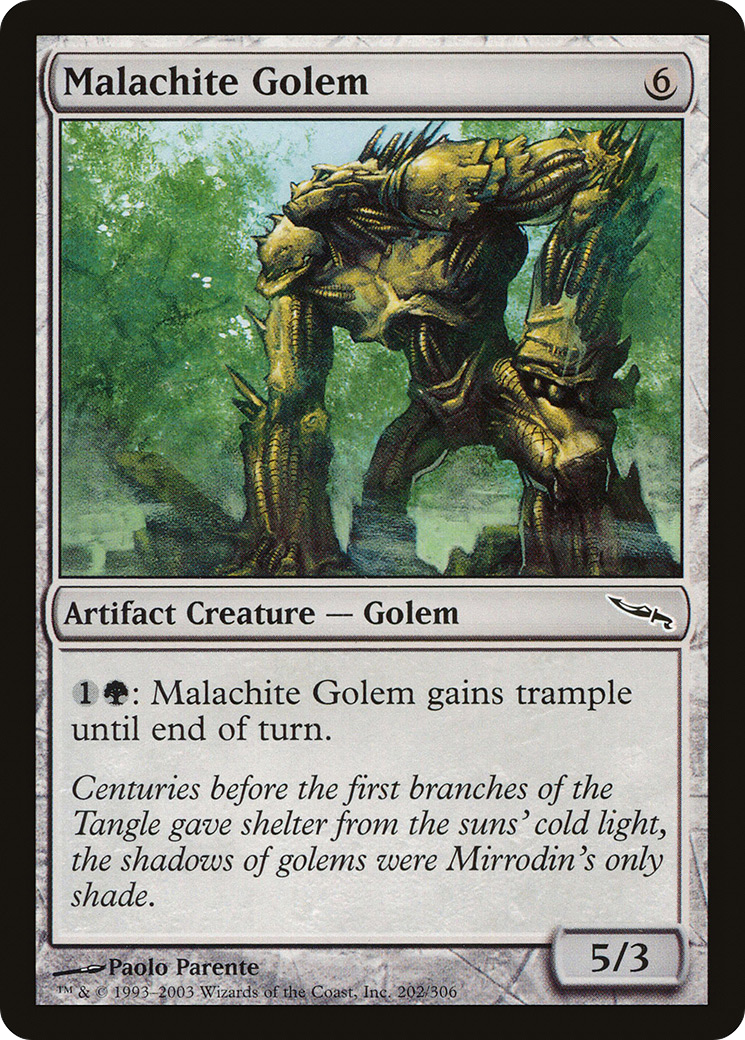 Malachite Golem (MRD-202) -  Foil