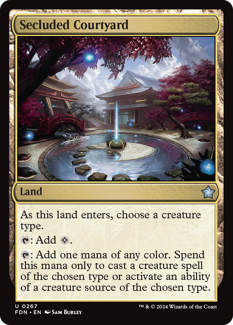 Secluded Courtyard (FDN-267) -  Foil