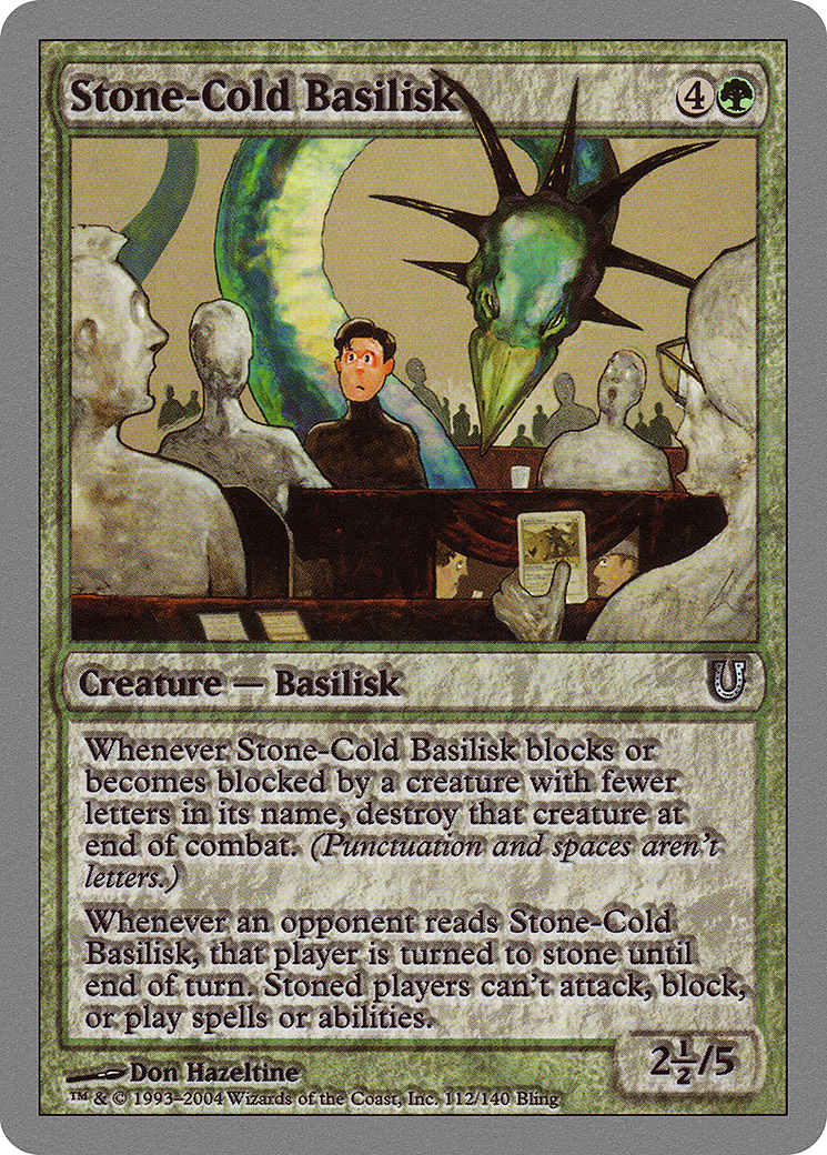 Stone-Cold Basilisk (UNH-112) -