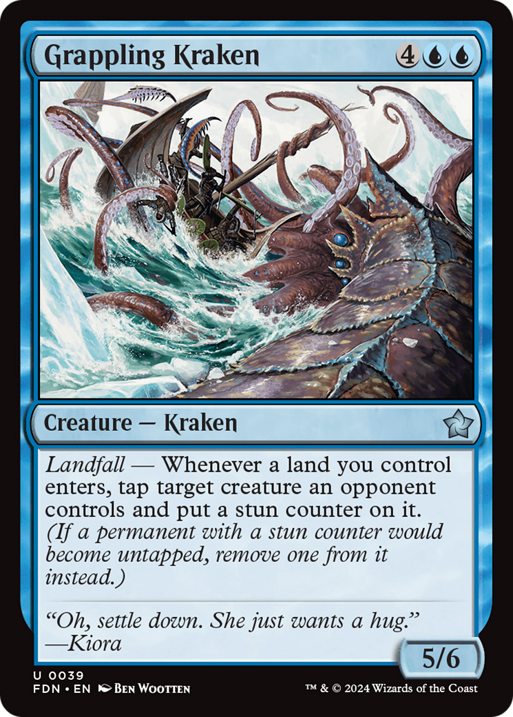 Grappling Kraken (FDN-039) -  Foil