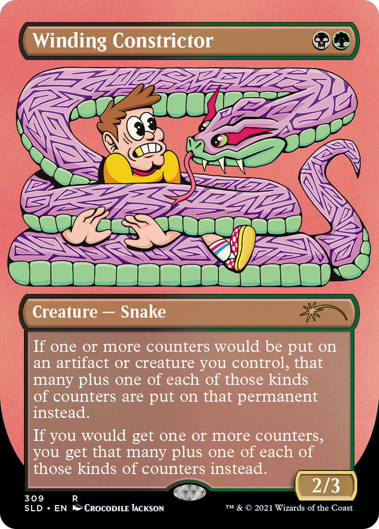 Winding Constrictor (SLD-309) -  (Borderless) Etched Foil