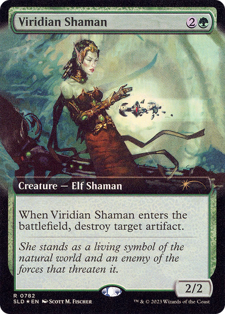 Viridian Shaman (SLD-782) - : (Extended Art) Foil