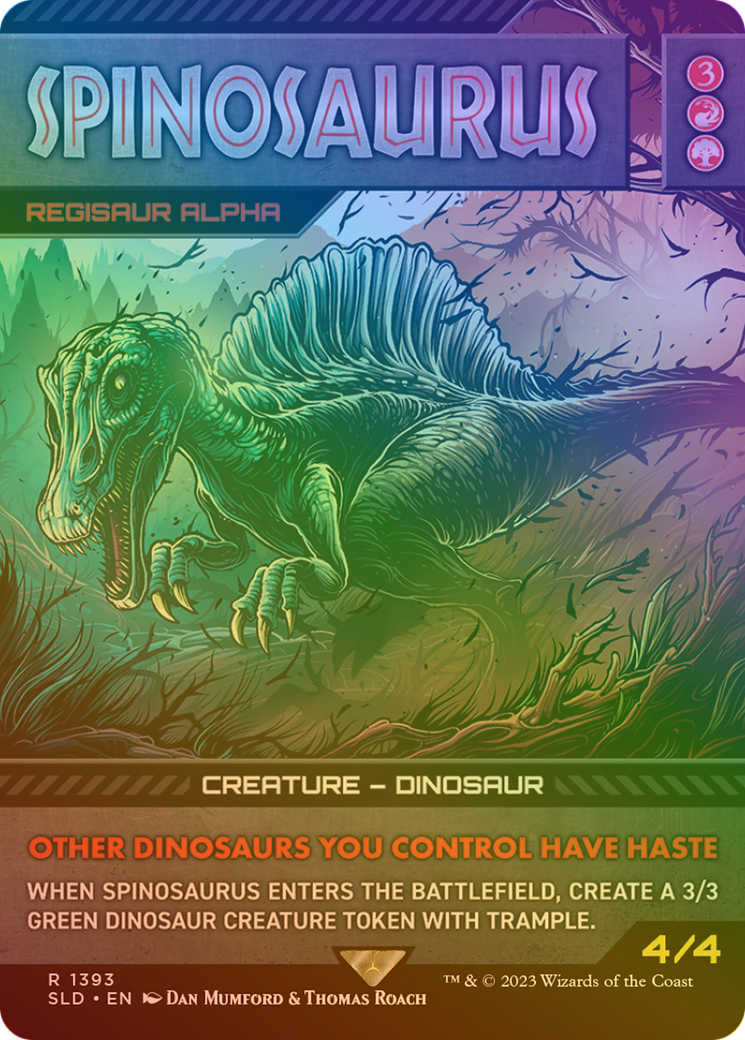 Regisaur Alpha (SLD-1393★) -  / Spinosaurus (Borderless) Foil