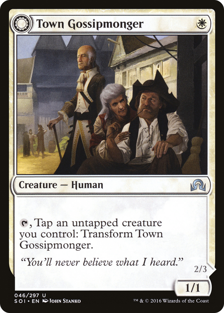 Town Gossipmonger // Incited Rabble (SOI-046) - : (Double Faced Transform)