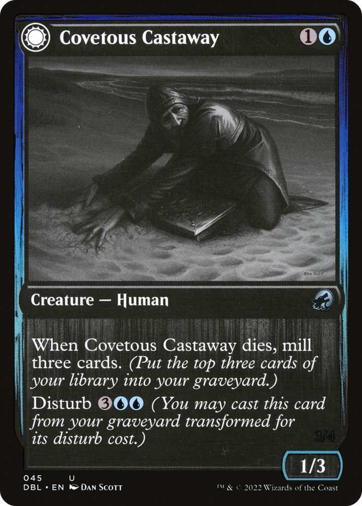 Covetous Castaway // Ghostly Castigator (DBL-045) - : (Double Faced Transform)