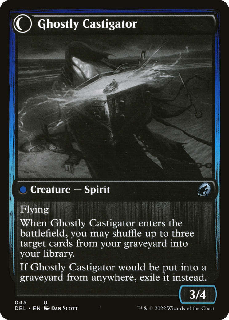 Covetous Castaway // Ghostly Castigator (DBL-045) - : (Double Faced Transform)