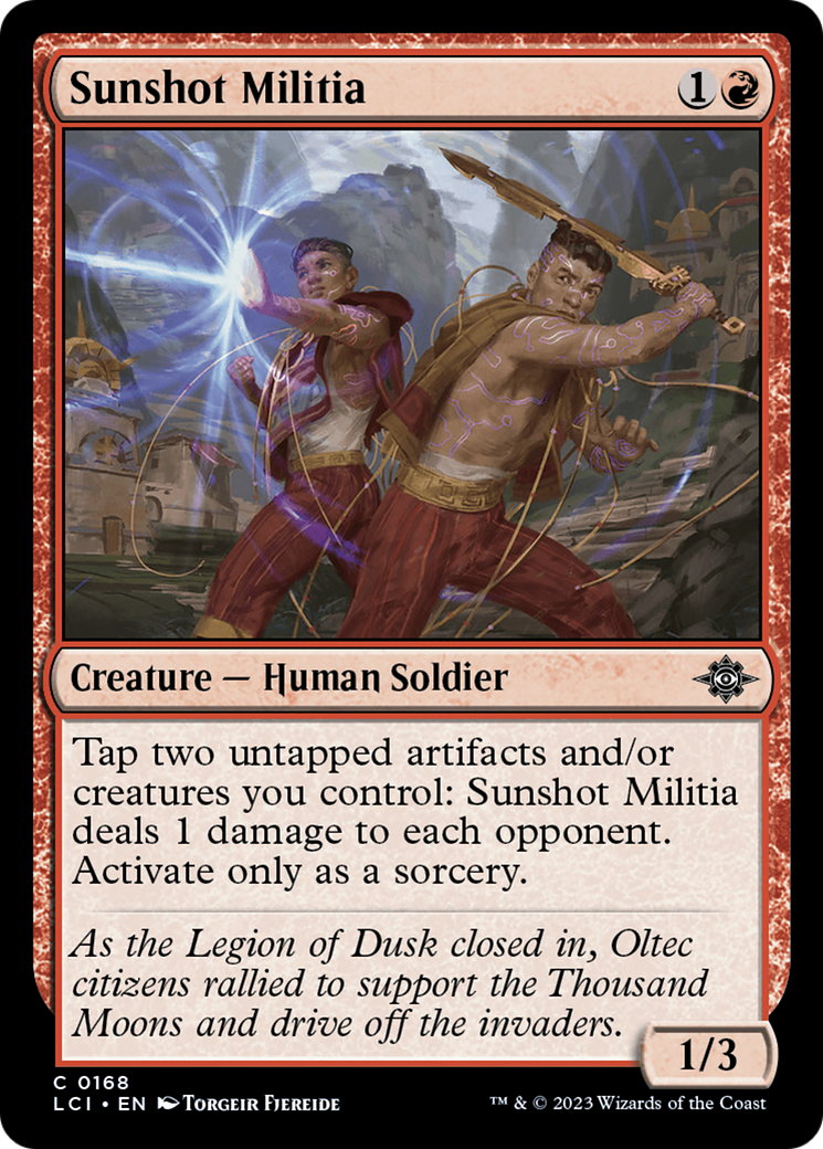 Sunshot Militia (LCI-168) -  Foil