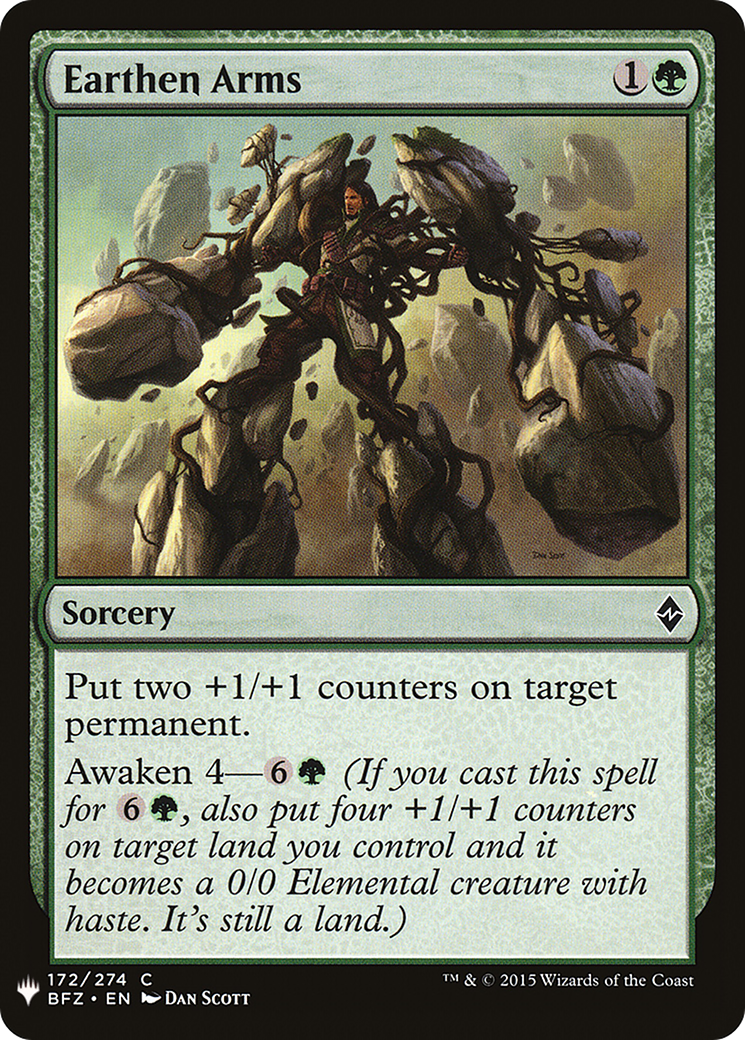 Earthen Arms (LIST-BFZ-172) -