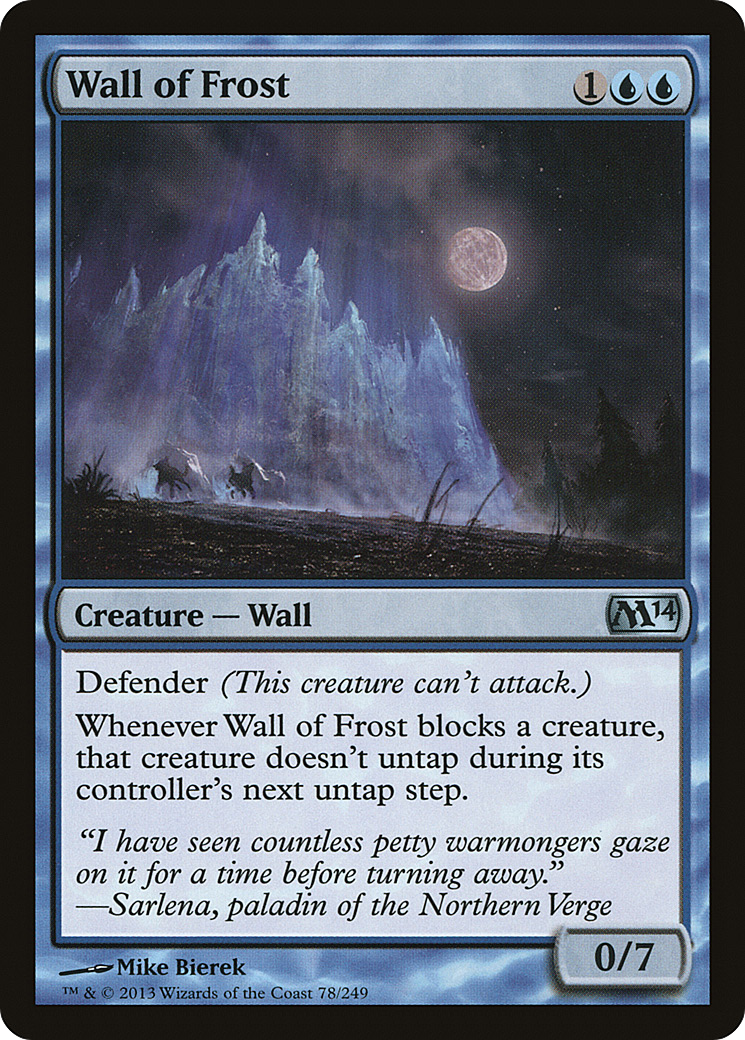 Wall of Frost (M14-078) -  Foil