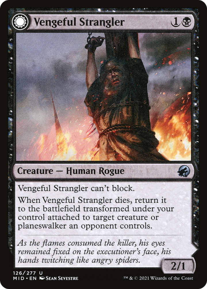 Vengeful Strangler // Strangling Grasp (MID-126) - : (Double Faced Transform)