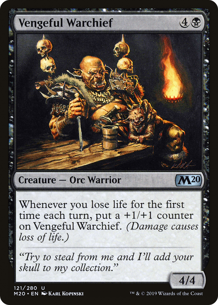 Vengeful Warchief (M20-121) -  Foil