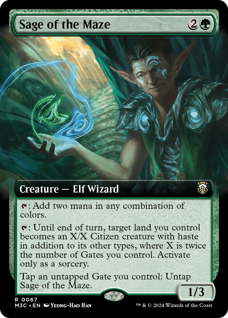 Sage of the Maze (M3C-067) - : (Extended Art) Foil