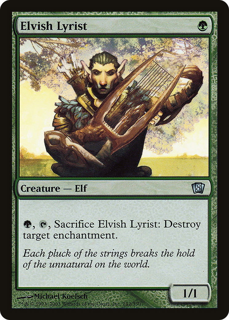 Elvish Lyrist (8ED-242★) -  Foil