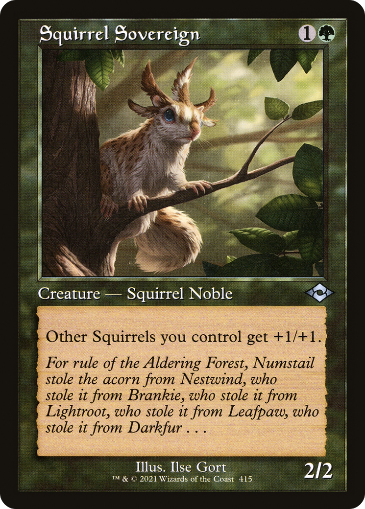 Squirrel Sovereign (MH2-415) -  Etched Foil