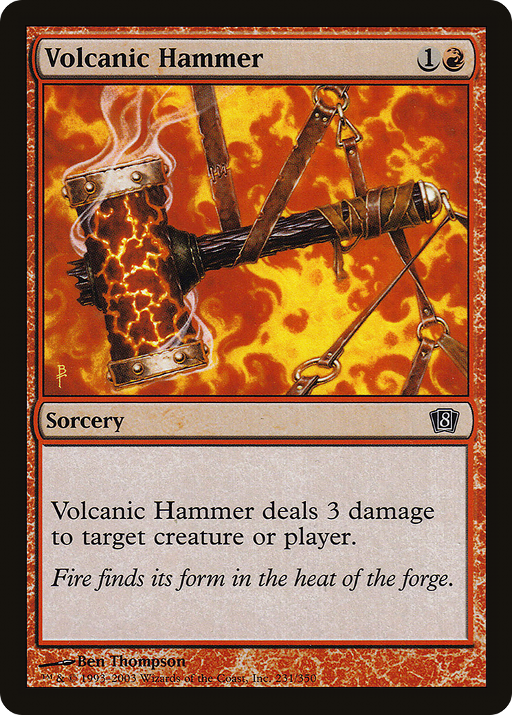 Volcanic Hammer (8ED-231★) -  Foil