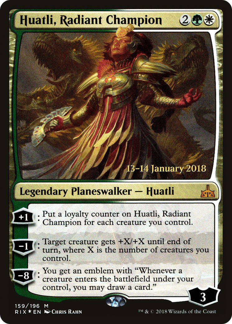 Huatli, Radiant Champion (PRE-159S) -  Foil