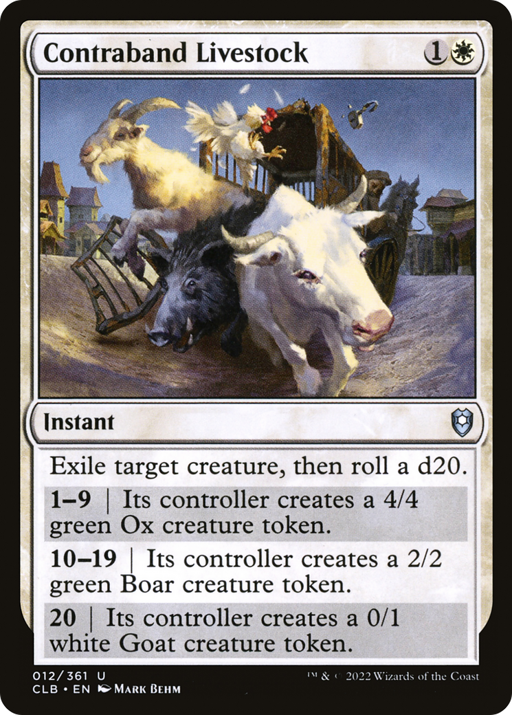 Contraband Livestock (CLB-012) -  Foil