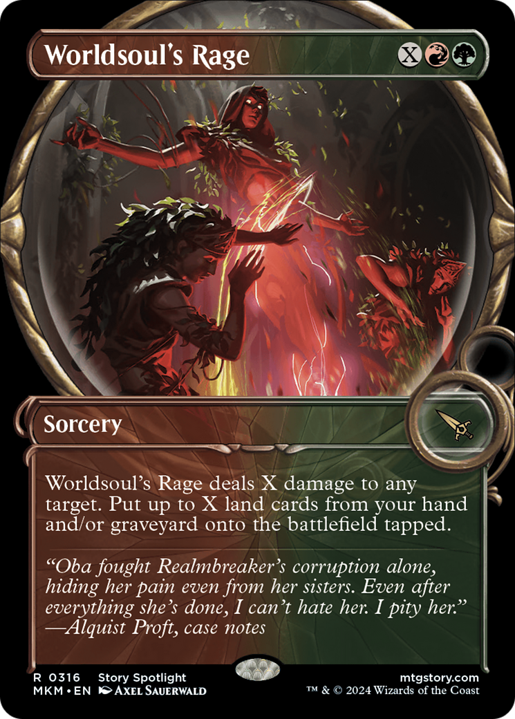 Worldsoul's Rage (MKM-316) - : (Showcase) Foil