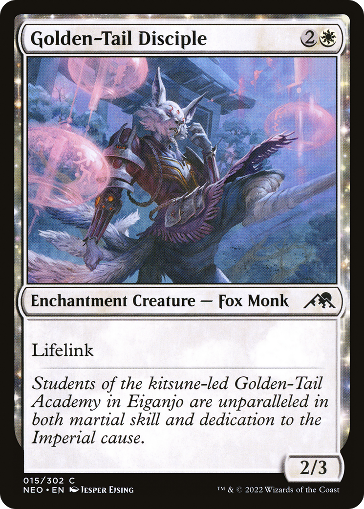 Golden-Tail Disciple (NEO-015) - : (enchantment)