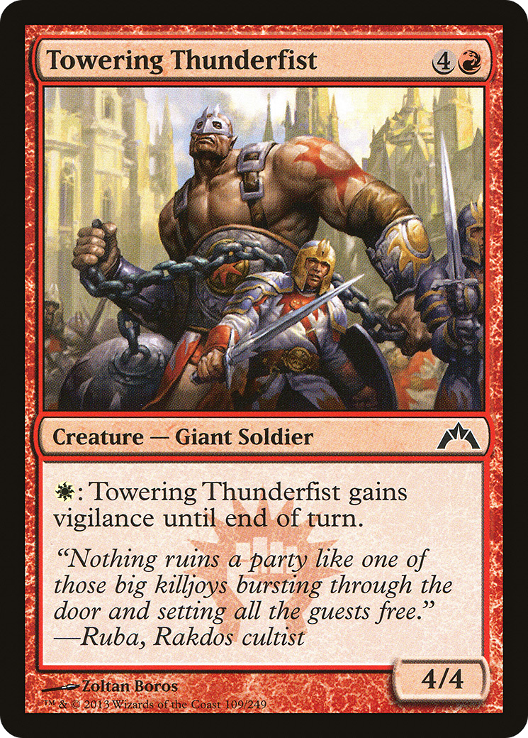 Towering Thunderfist (GTC-109) -  Foil