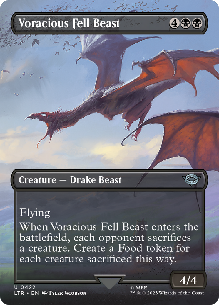 Voracious Fell Beast (LTR-422) -  (Borderless) Foil